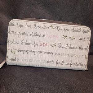 NIP Thirty One All About the Benjamins Wallet *Virtuous Verses print PRICE FIRM